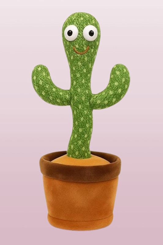 Poojakashyap Dancing Cactus Toy with Singing, Talking & Musical Plush – Green(Green)