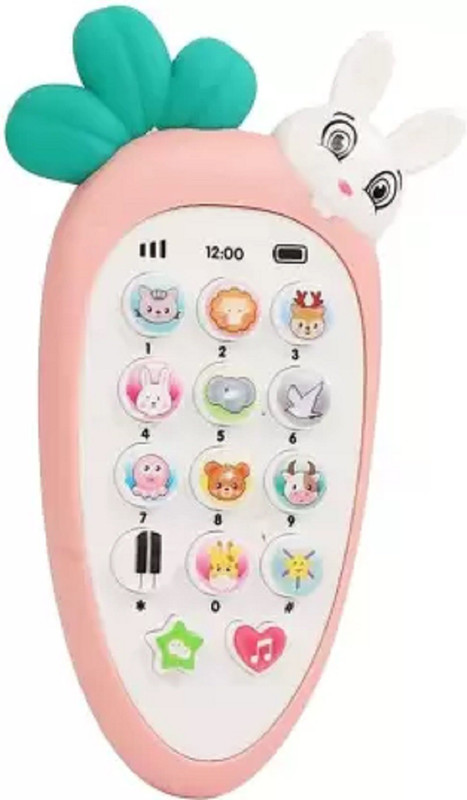 giftsrus Rabbit Musical Mobile Phone Toy with Light and Music(Pink)