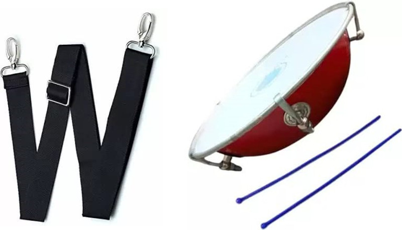 Onekbhalo Tasha Drum with belt 2 stick(Multicolor)
