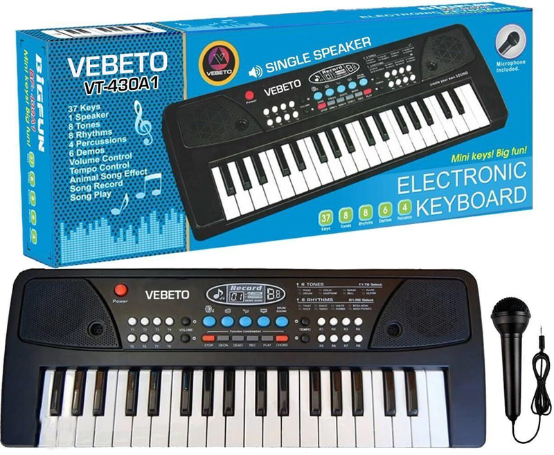 BANTAS Portable Electronic Keyboard Toy Beginners Educational(Multicolor)