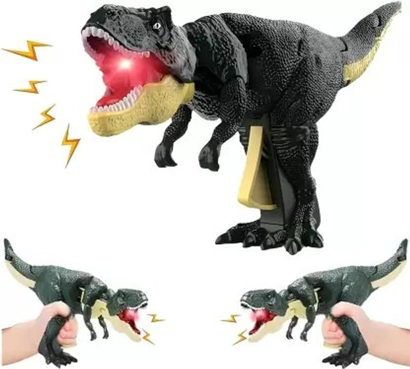 hda group Trigger Dinosaur T-Rex Toy ,Press Roaring Sound(Multicolor)