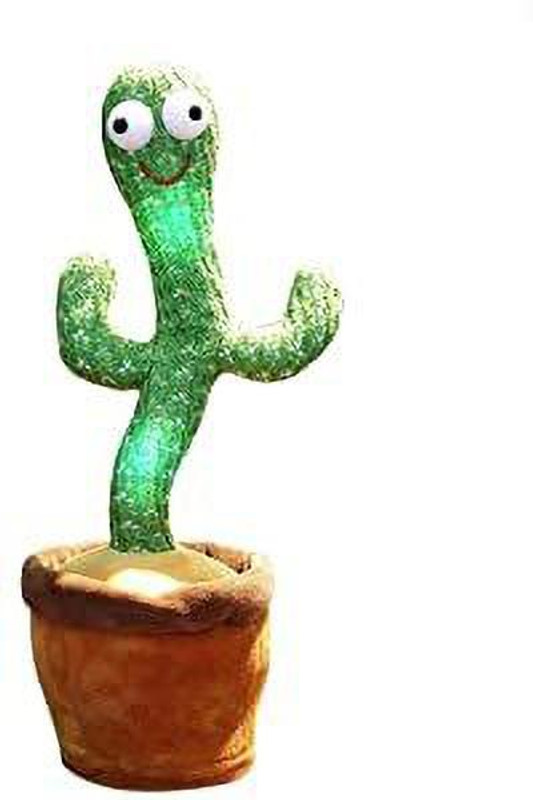 Sakshu Toys Cactus Plush Toys, USB Charging Cactus Dancing Musical Baby Toys(Multicolor)