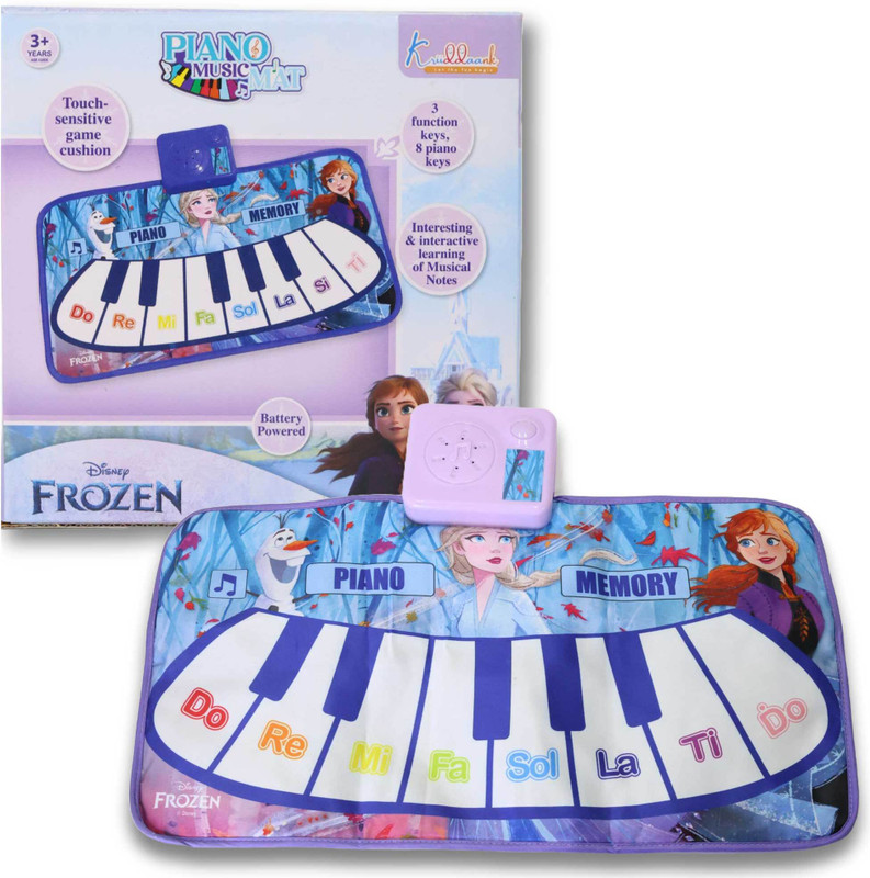Kriiddaank Frozen Theme Piano Music Mat - Step-On Sound Piano Mat, Elsa & Anna Play(Multicolor)