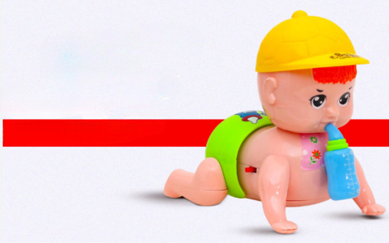Tiny Tales Musical Talking Crawling Baby Toy for(IND*3216) Babies Kids(Multicolor)