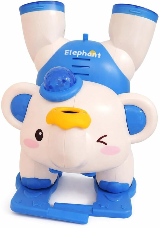 Prajapati Palace Musical Elephant Toy with Blowing Ball, Light & Sound, Battery(Multicolor)