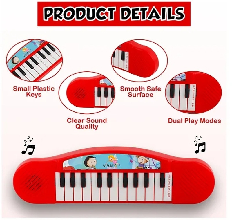 SOPALI Chhota Bhim Musical Keyboard for kids(Red)