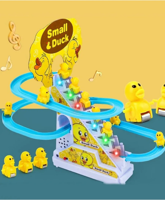 khan gift house small duck toy ;Duck Track Toys for kids(Multicolor)