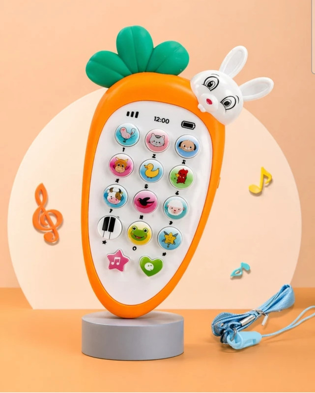 TPLP Carrot Shape Educational Phone with Lights & Sounds(Multicolor)