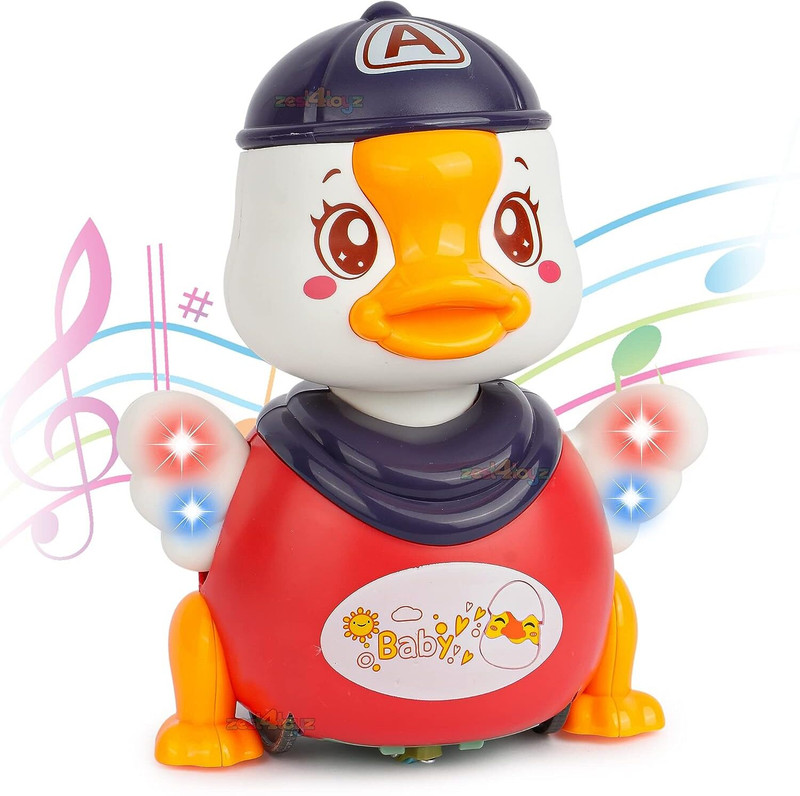 Adhira Toys Spin Duck Baby Stunt Light Effects Electric 360 Degree(Multicolor)
