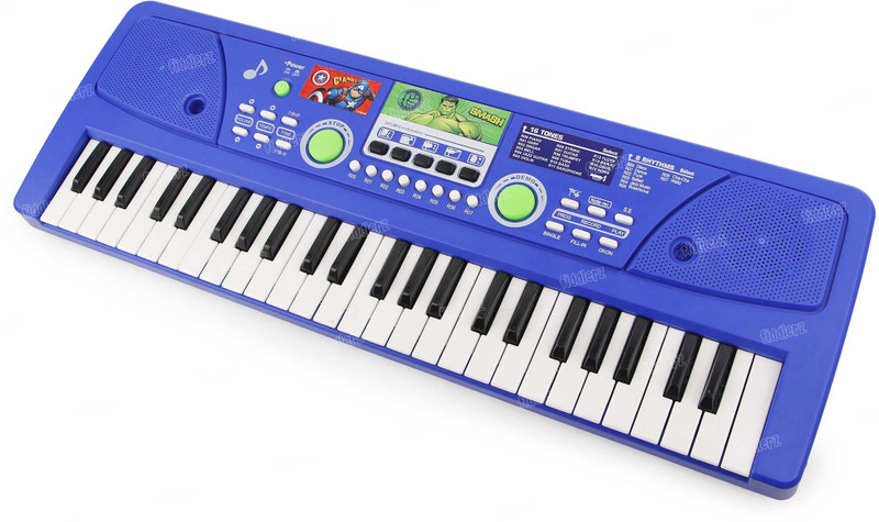 FIDDLERZ Electric Piano for kids Power Recording Option & Mic Piano for Boys and Girls(Blue)