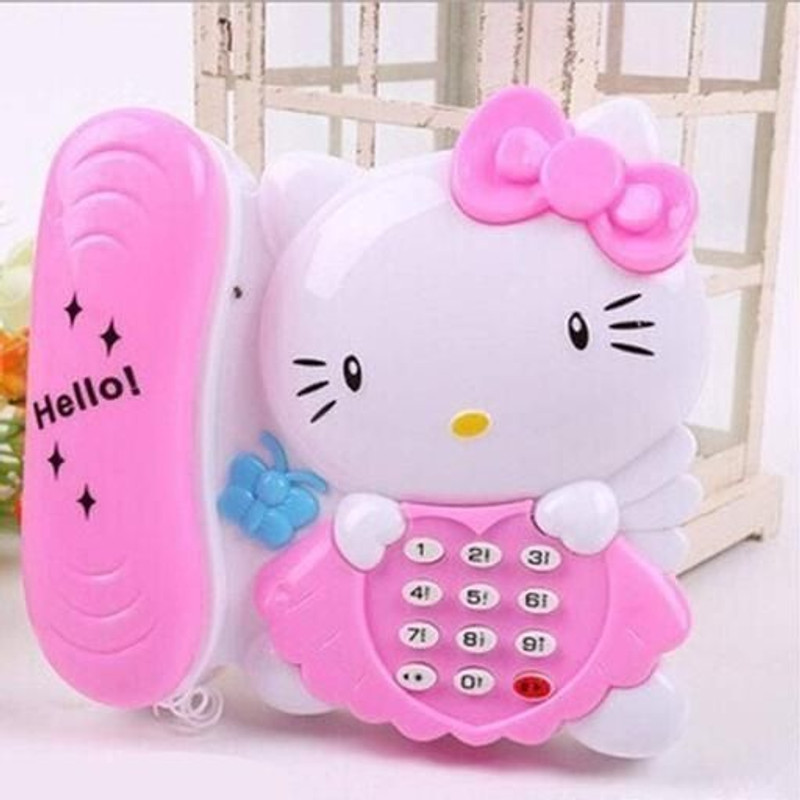 Maa Momai Toys Cute Kitty Cat Telephone(Pink)
