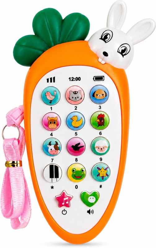 Happykids Kids Learning Toy Phone with Music & Animal Sound(Orange)