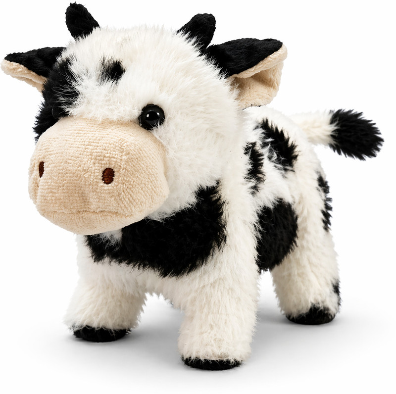crezor toys Cute Walking Cow Toy with Sound for Kids Soft Plush Animal Toy(Black)