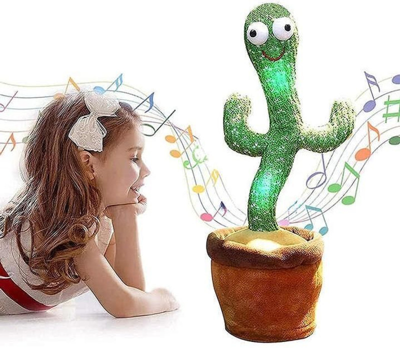 TAPUJI Cactus Baby Toys for Kids Dancing Cactus Toys musical toys for kids(Green)