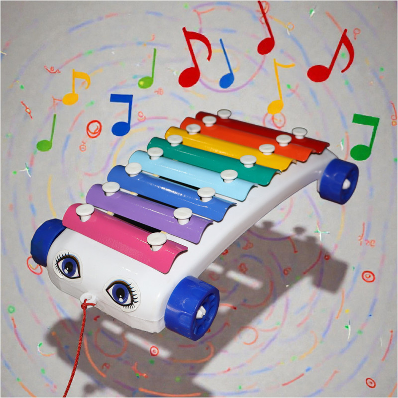 adityaimpexraj Car Xylophone with 8 Musical Metal Nodes(Multicolor)