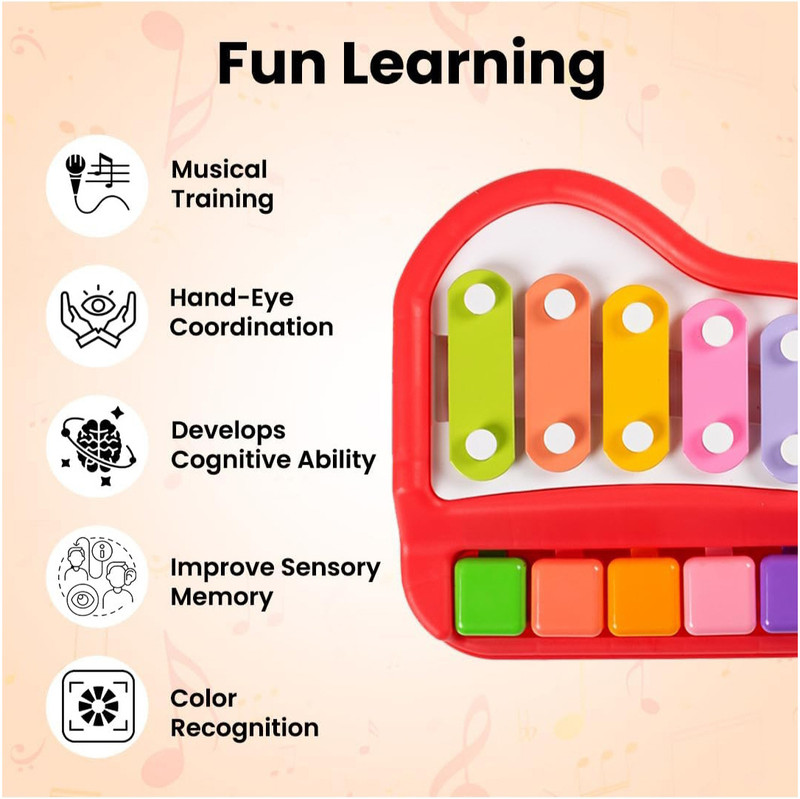 BHVMEY xylophone for kids 4+ years(Multicolor)