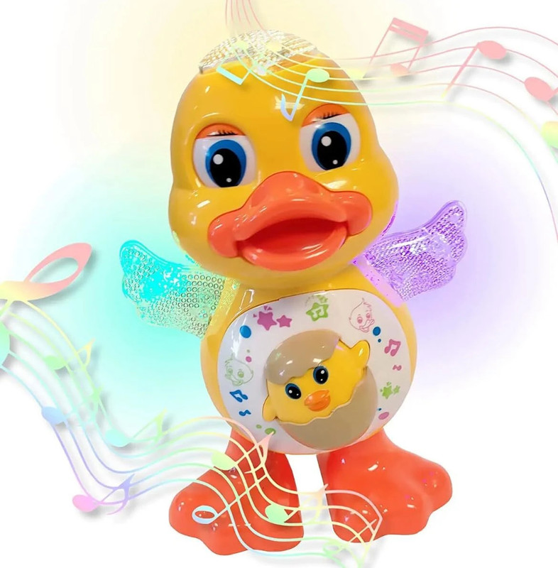 himanshu tex Dancing Duck with Music Flashing Lights and Real Dancing Action(Multicolor)
