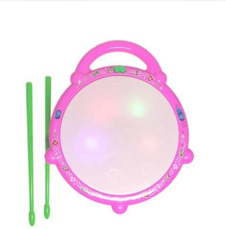 VAKRA Kids Drum Set, Electric Musical Instruments Toys with 2 Drum Sticks,(Multicolor)