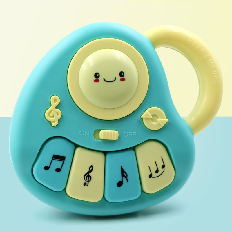 CHANAK Baby Piano Musical 4 Key Nodes with 31 Music melodies(White, Blue)