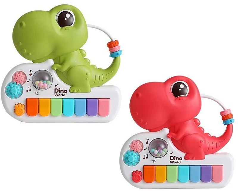 Dherik Tradworld Mini Dinosaur Piano Animal Music Electric Keyboard Toys(Multicolor)