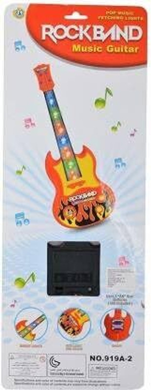 IJAYTOYS attery Operated with Music and Lights Rock Band Guitar for -Boys (Multicolor)(Multicolor)