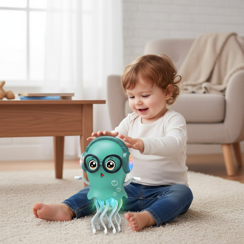 kidoza SmartVibe Musical Dancing Jellyfish with LED Lights(Multicolor)