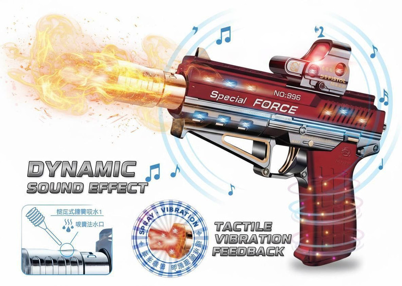 Xcillince Toys LED light-up effects and realistic gunfire sound effects(Multicolor)