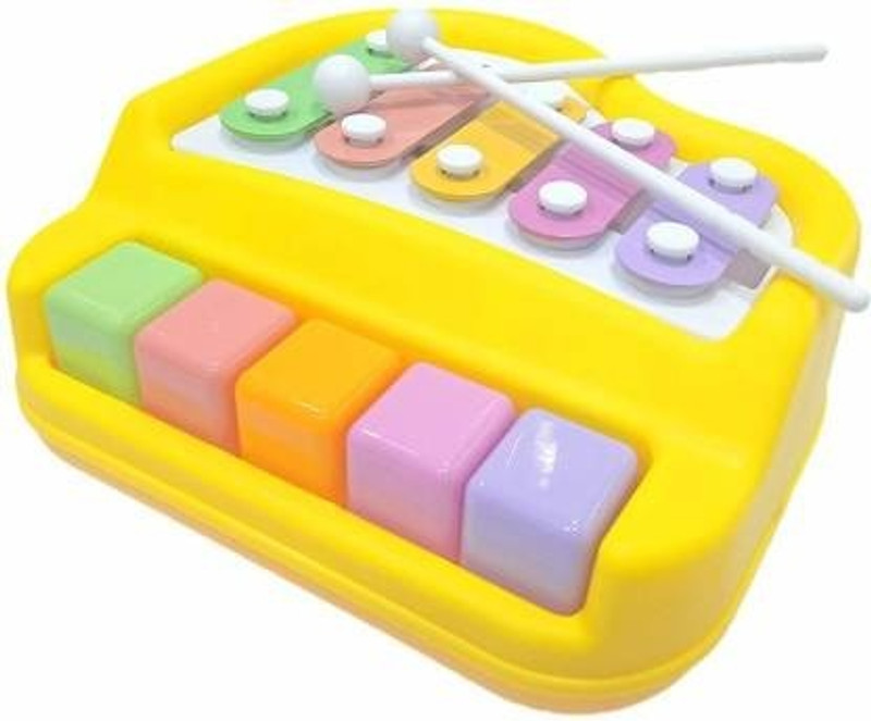 SWASHAA 5 Key Piano Organ and Xylophone Musical Toy(Multicolor)