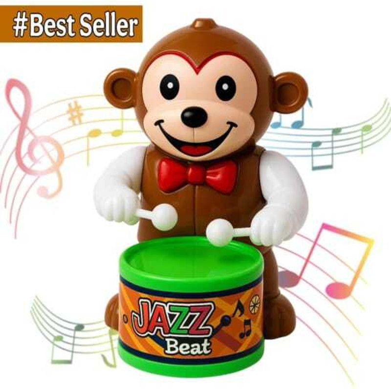 MS TOYS Dancing Monkey Musical Toy for_Kids Baby Moving And Dancing Monkey Tumble_Toy(Multicolor)