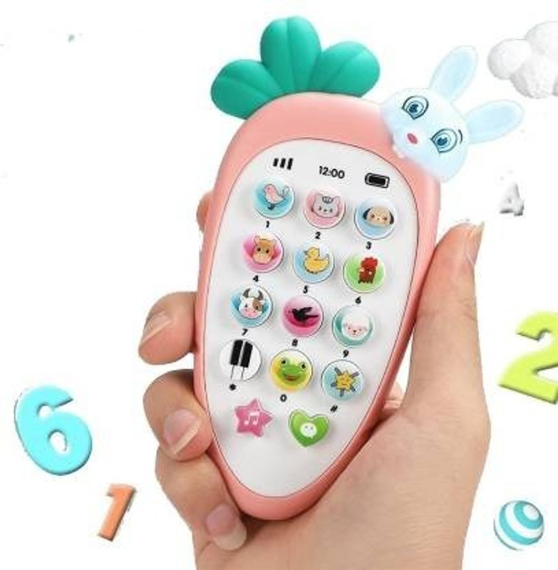 ROSEFAIR Kids Toys Mobile Phone with Touch Screen Feature, Amazing Sound and Light(Multicolor)