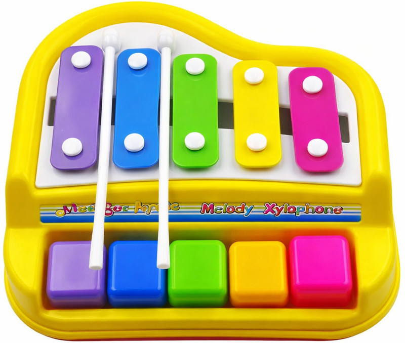 Mira Farmcraft Musical Xylophone and Mini Piano, Non Toxic, Non-Battery(Blue)