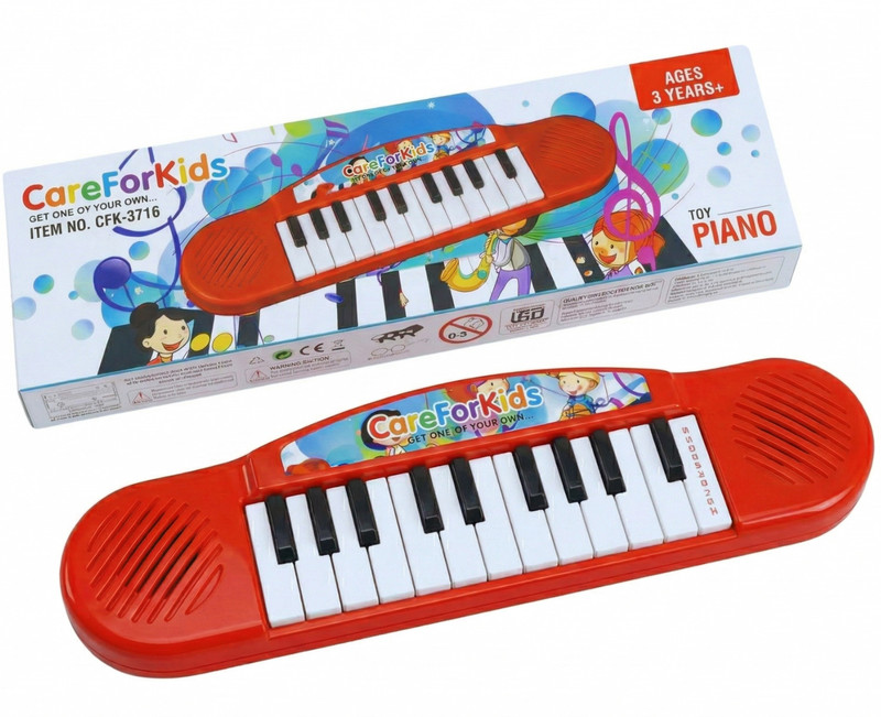careforkids Battery Operated Piano Keyboard Toy with Clear Sound(Multicolor)