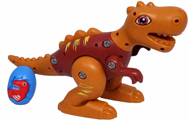 MERRILY Walking Dinosaur Toy with Roaring Sound LED Lights(Brown)