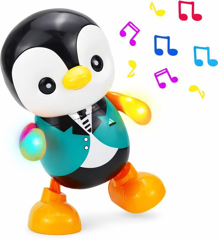 Liztora Musical Dancing Penguin Toy with LED Lights Interactive Walking Toy for Kids(Multicolor)