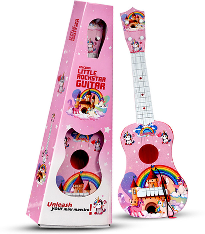 MAD OVER TOYS Unicorn Little Rockstar Guitar(Pink)