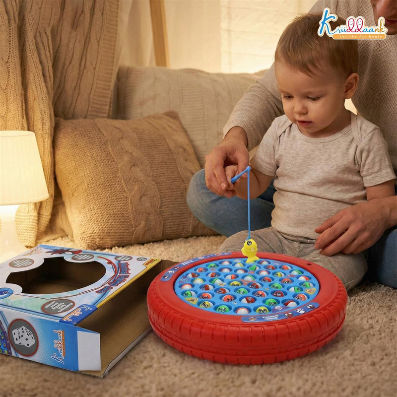 Disney Babies Musical Rotating Fishing Game with 45 Fishes(Blue)