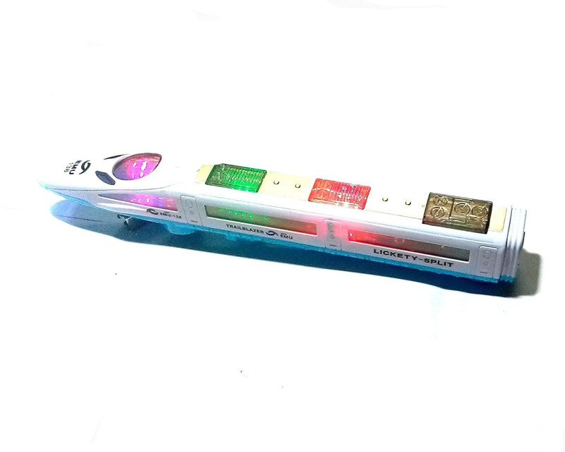nawani Train Toy 3D Lighting and Musical Toy for Kids Birthday Gift - 38/7 cm(White)