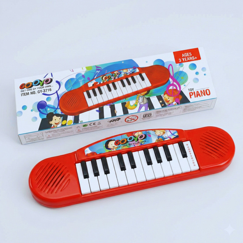 Echoshop Portable Piano Toy Keyboard for Boys and Girls(Multicolor)