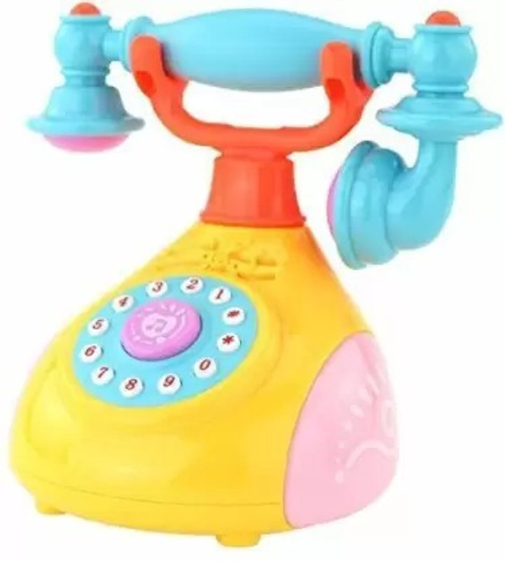 SWASHAA Landline Telephone Musical Toy for Children Singing Phone Toys with Light(Multicolor)
