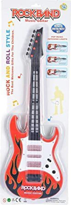 Anushka Toys Musicale Guitar Instrument with Sound & 3D Lighting Learning Toy for Kids(Multicolor)