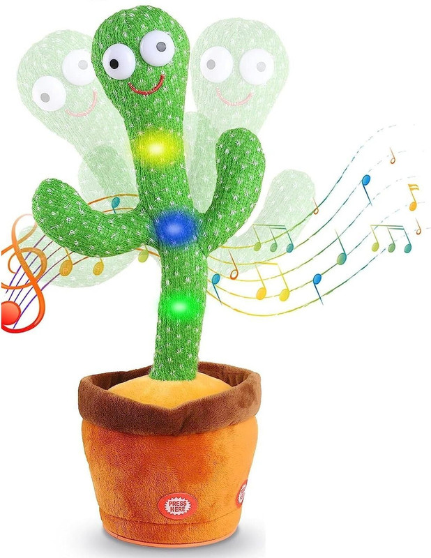 TRIMMO Talking & Dancing Cactus Toy, Funny Education Toys for Babies Children Playing(Green)
