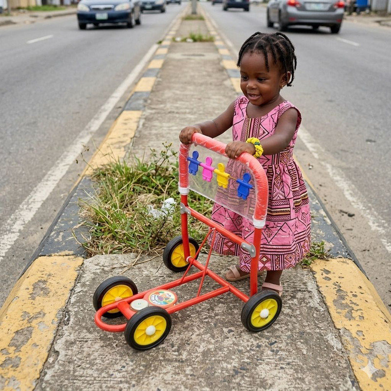 TOYPROFESSOR Activity fordable walker for kids Designed with safety and stability in mind(Red)