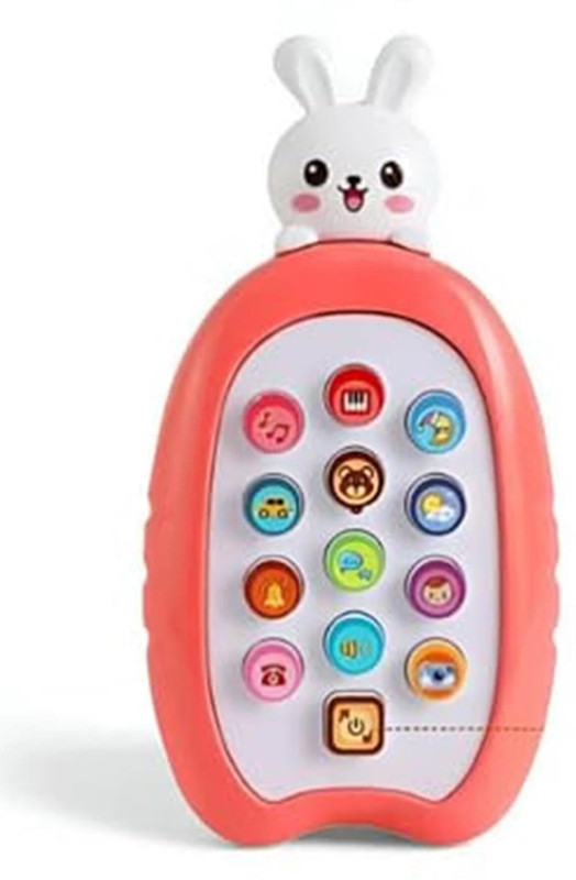 Fratelli Cute Duck Mobile 12 Fun Sounds & Music Phone Toy for Kids, Toddlers with Music(Multicolor)