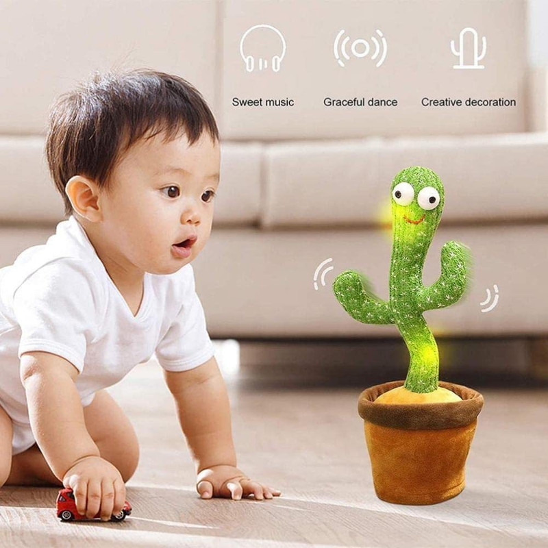 Sonpal Dancing Cactus Talking Toy, Cactus toy for Babies Children Playing, Home Decor(Multicolor)