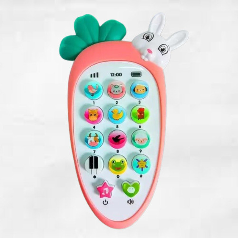 Pluspoint Rabbit Phone Kids Phone Small Phone Toy Musical Toys for (pc 1) _W46(Multicolor)