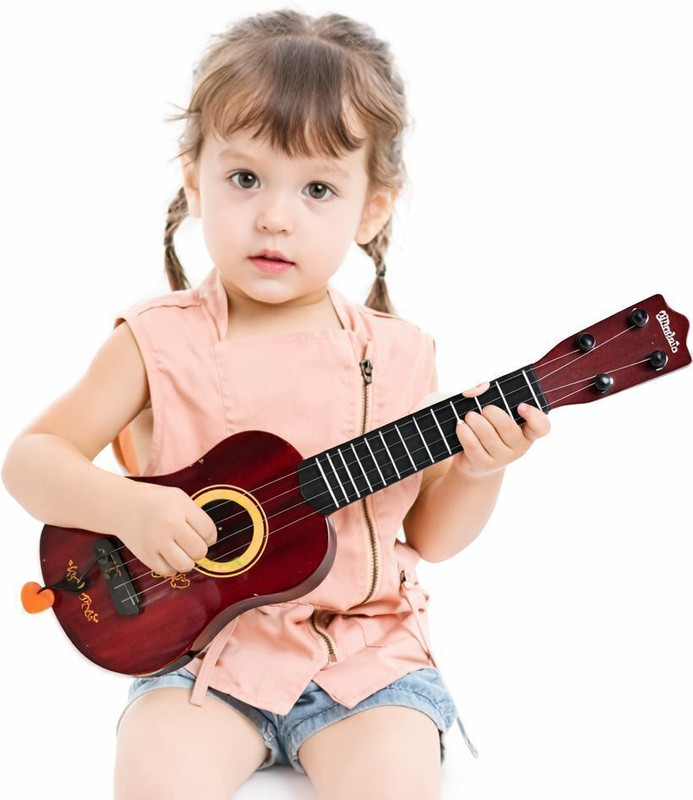 A Cube Kids Mini Guitar Toy | Toys For Kids | Small Acoustic Musical Instrument(Multicolor)
