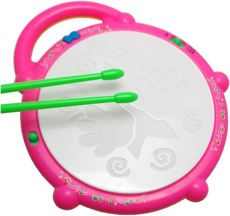 Deeshora Best Musical Flash Drum with Light and Sticks to Play for Kids(Multicolor)