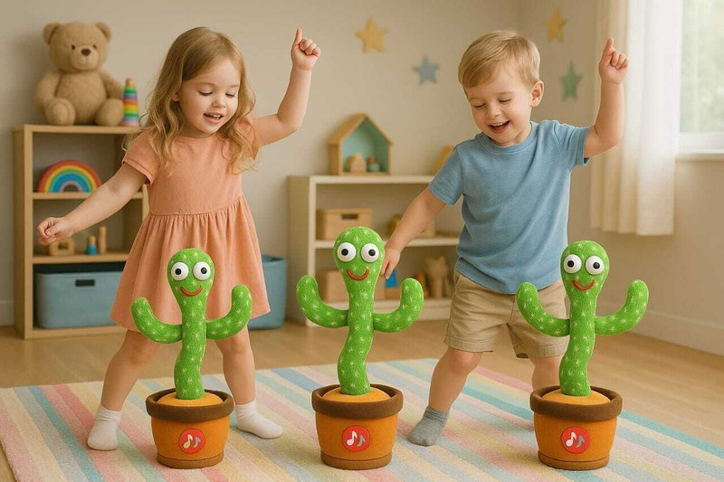 mahata enterprise Dancing speaking repeats what you say electronic lighting educational toy(Green)
