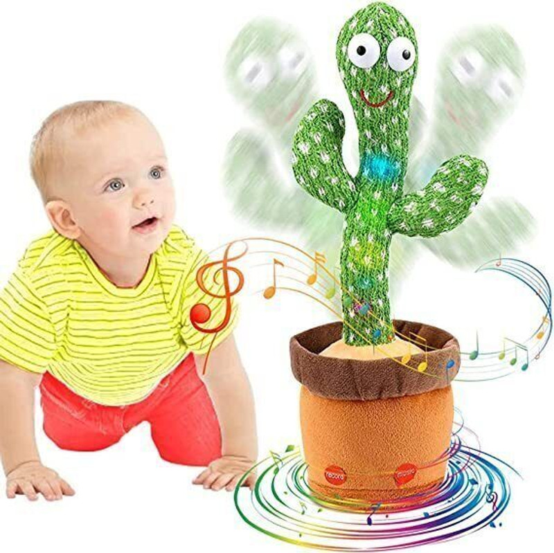 Ninjatoys Dancing Cactus Repeat, Repeat+Recording+Dance+Sing_TY2892(Green)