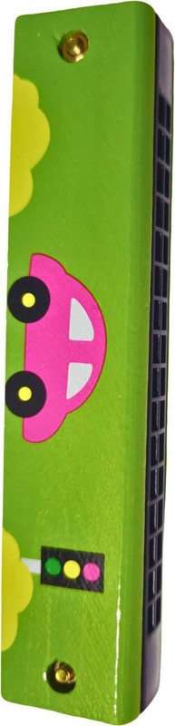 manaaz Wooden Mouth Organ for Kids, Musical Toy , 1 Pc, Random Design(Multicolor)